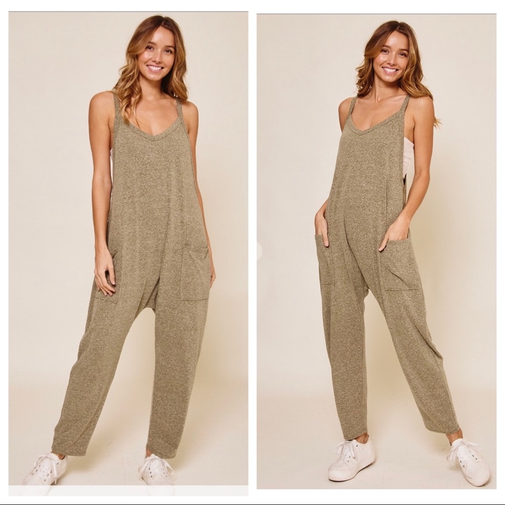 Rachel Favorite Boho Sleeveless Harem Jumpsuit - Picture 4 of 4